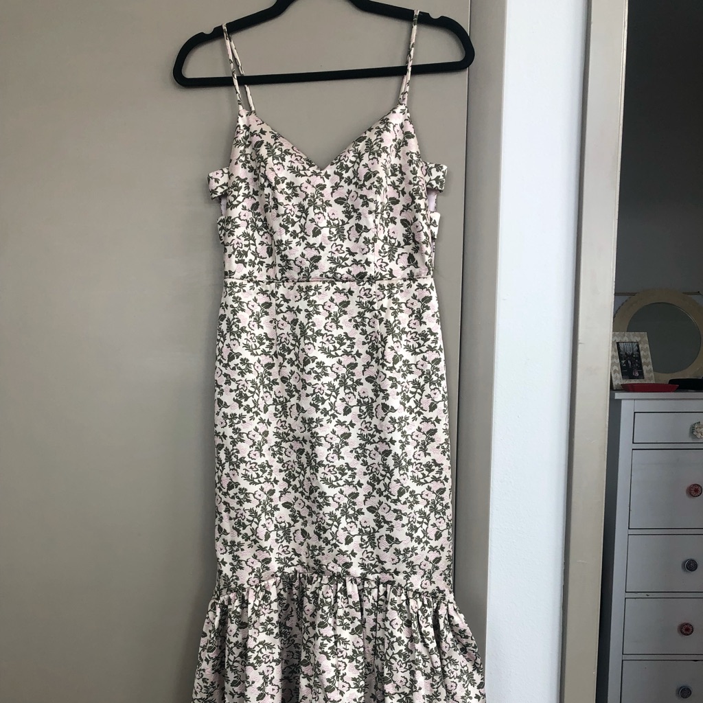 Jill Jill Stuart Floral Jacquard Midi Dress